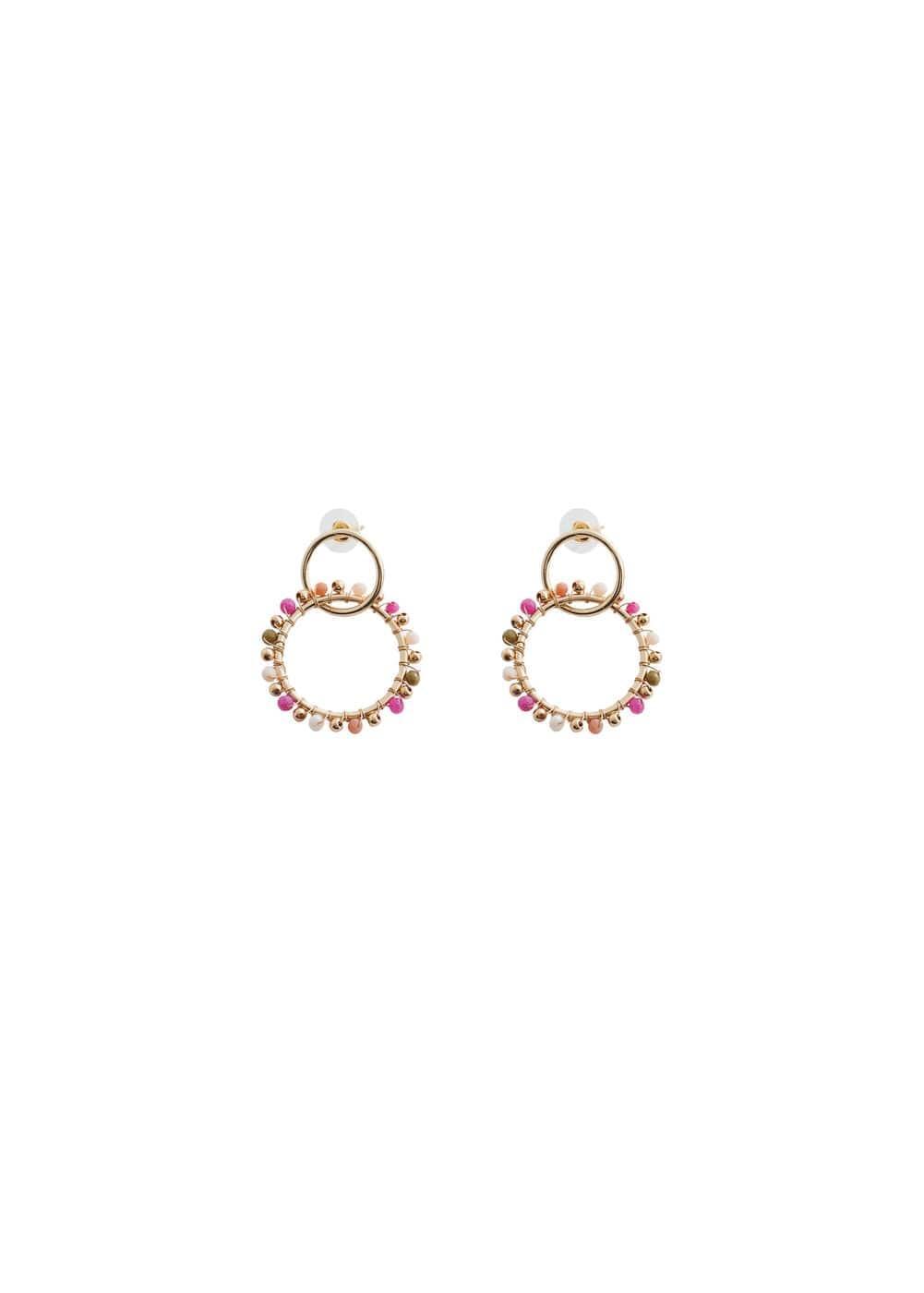 MANGO - Crystal beads earrings - One size - Women Product Image