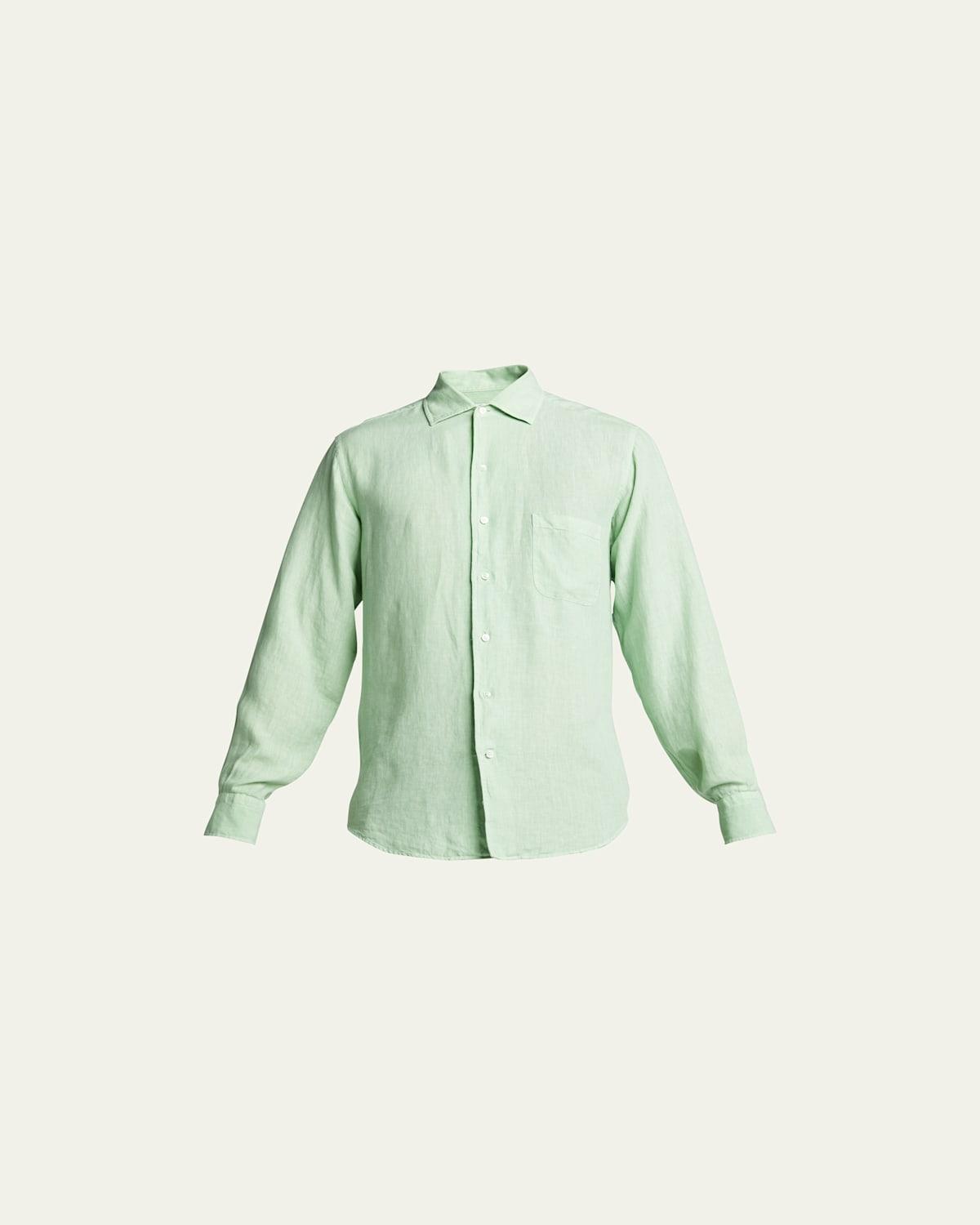 Mens Andre Dyed Linen Shirt Product Image