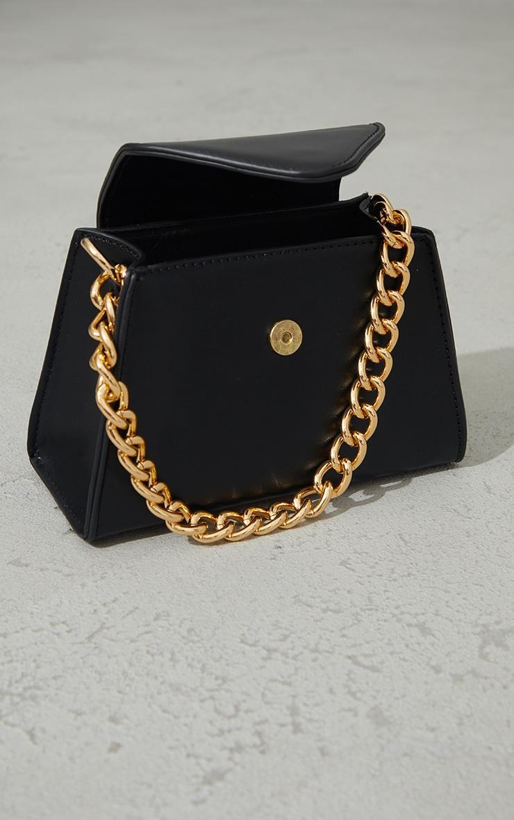 Black Mini Envelope Gold Chain Grab Bag Product Image