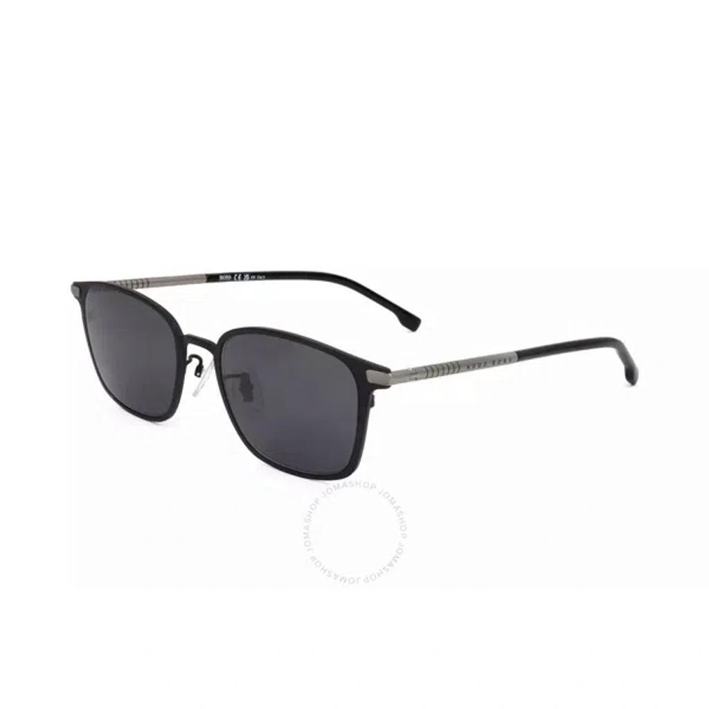 HUGO BOSS Grey Square Men's Sunglasses Boss 1071/f/s 0003 53 In Black Product Image