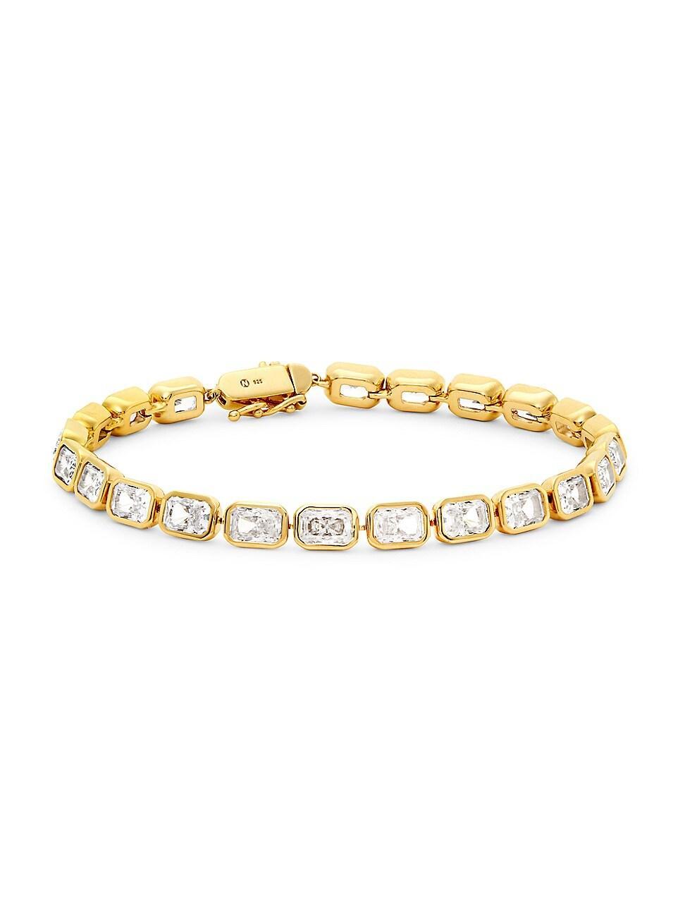 Womens Bubbly 18K-Gold-Plated & Cubic Zirconia Bracelet Product Image