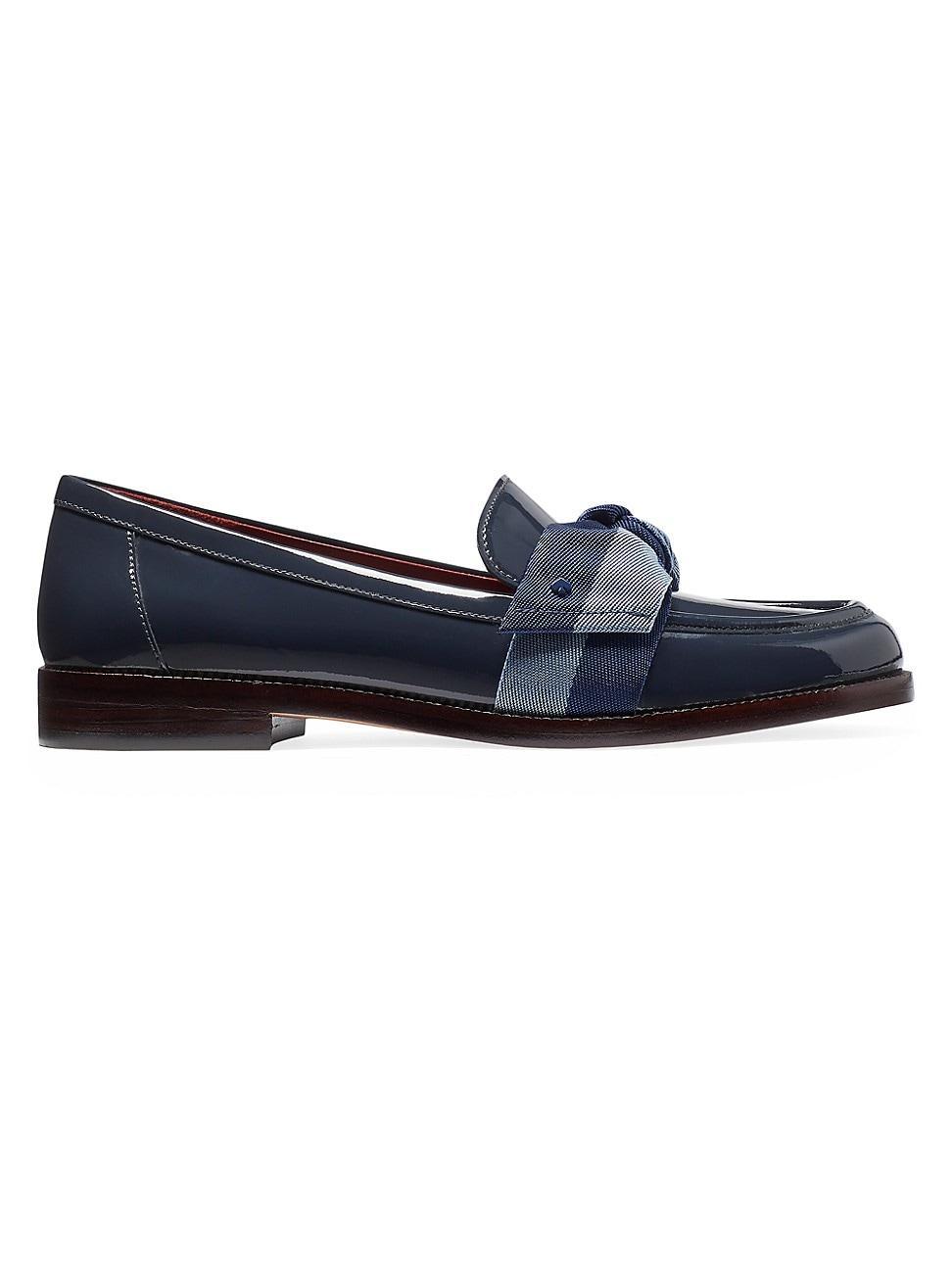 Womens Leandra Leather Loafers Product Image