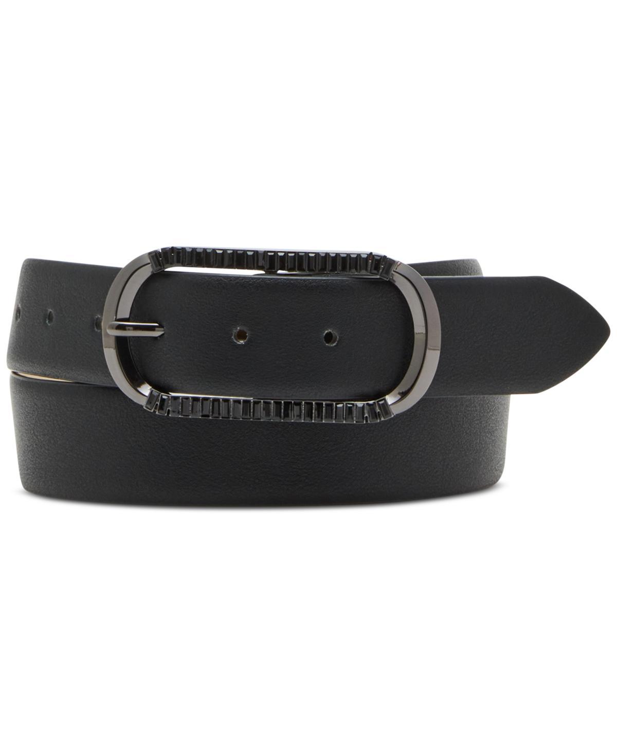 Steve Madden Womens Baguette Buckle Belt Product Image