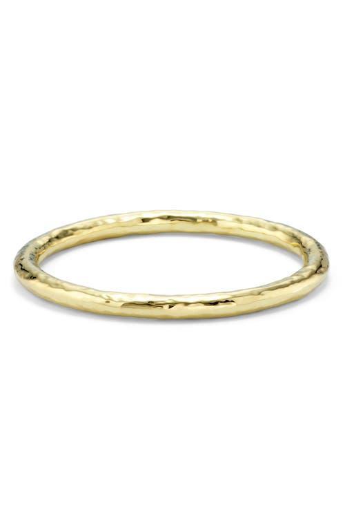 Womens Classico Super Thick 18K Yellow Gold Hammered Bangle Bracelet Product Image