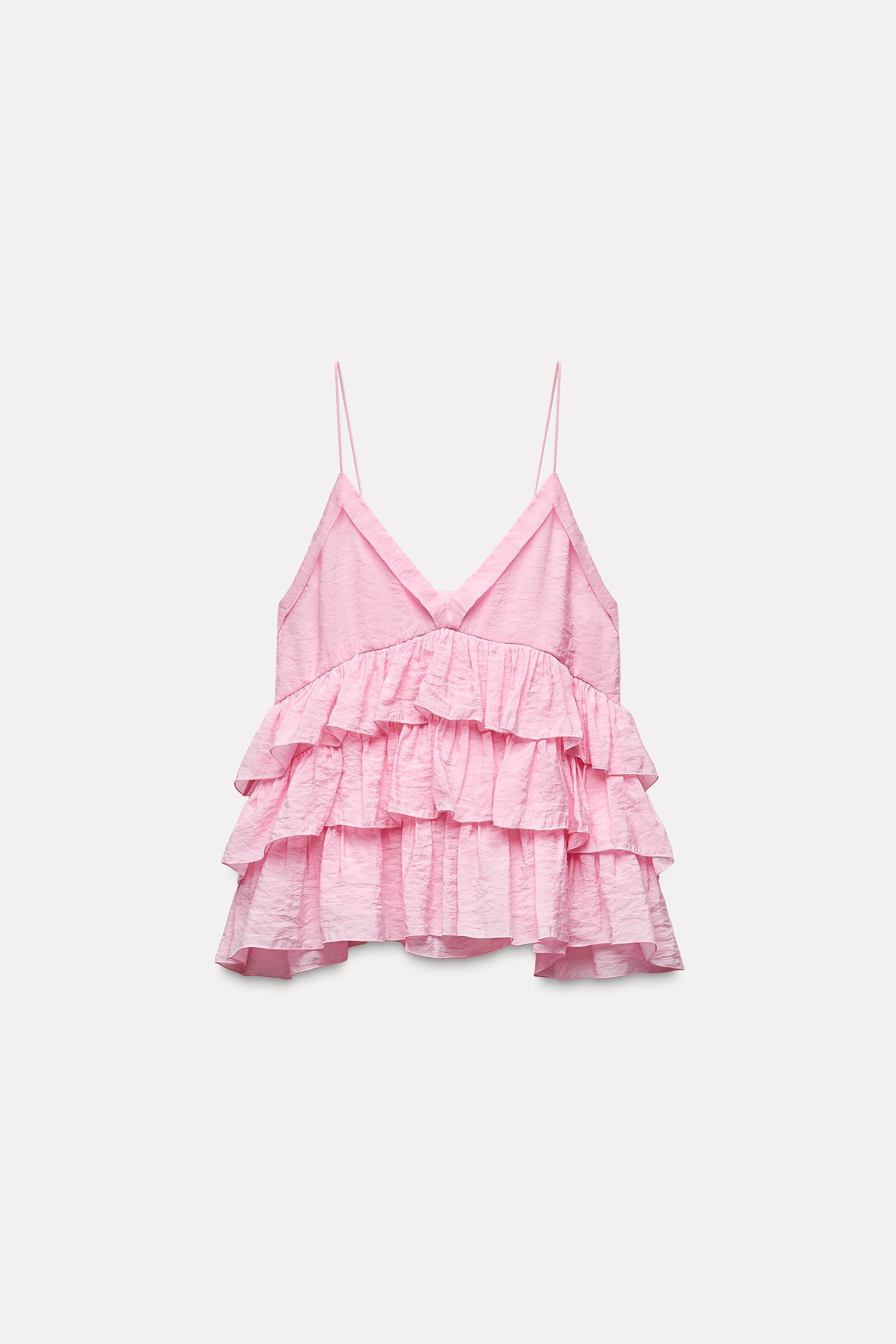 RUFFLED CROP TOP Product Image