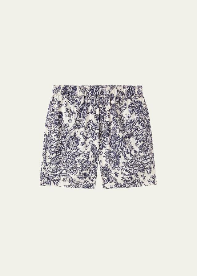 Mens Yariga Botanic-Print Swim Trunks Product Image