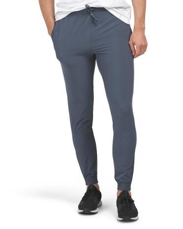 Woven Stretch Joggers for Men | Polyester/Spandex Product Image