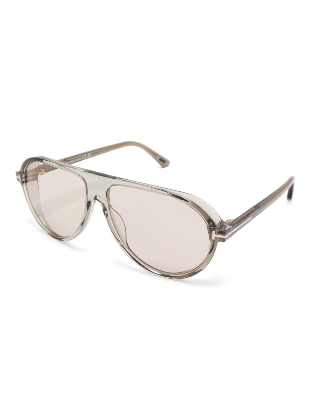 TOM FORD Navigator-frame Sunglasses In Grey Product Image