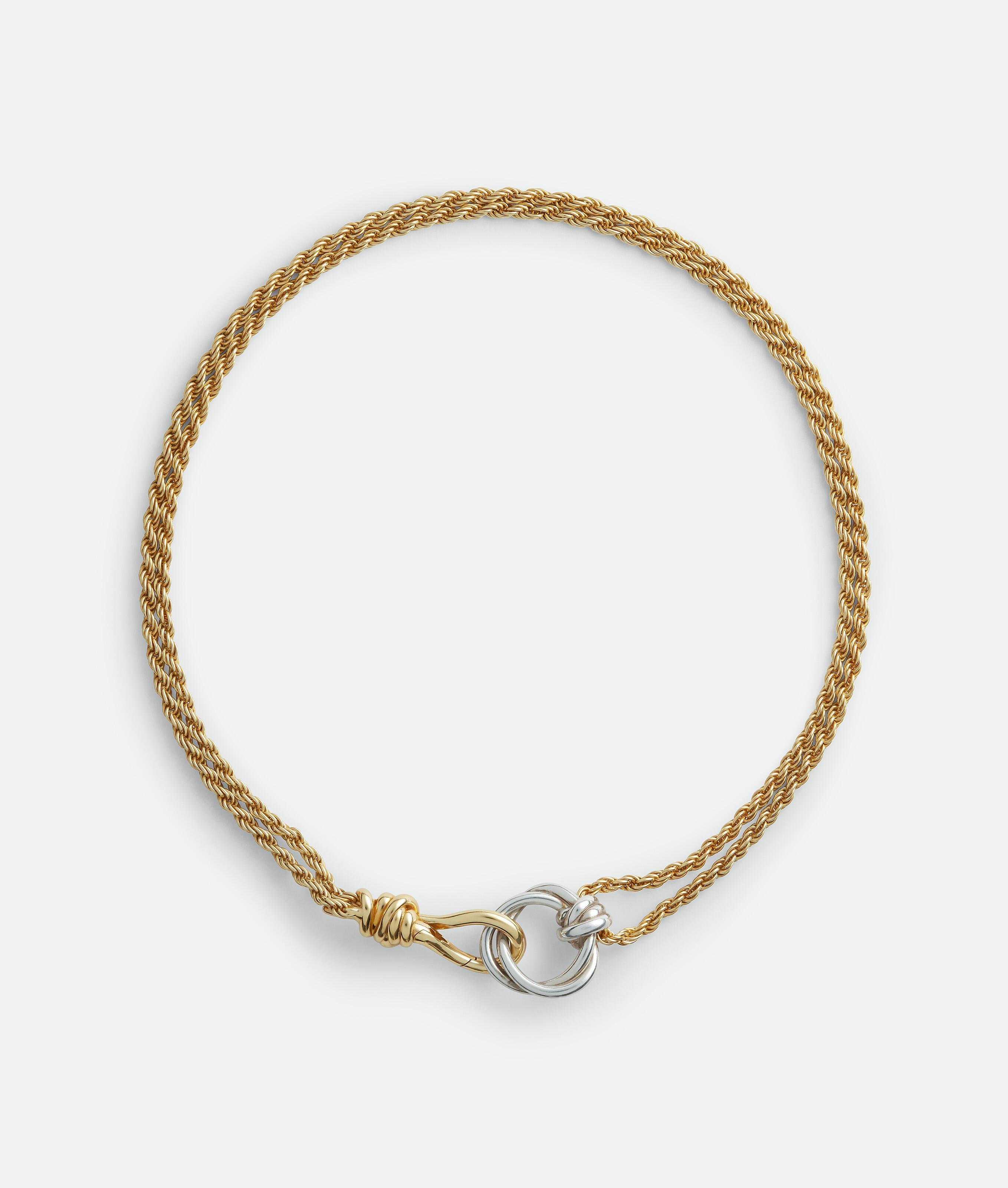 Women's Knot Necklace in Silver/yellow gold Product Image