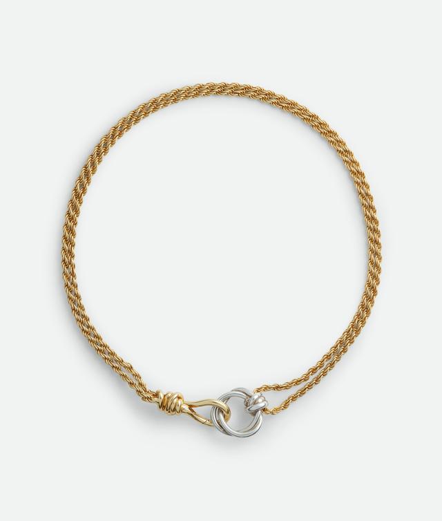 Women's Knot Necklace in Silver/yellow gold Product Image