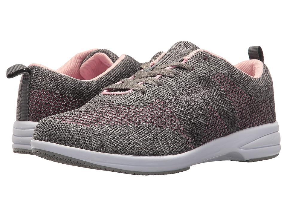 Propet Washable Walker Evolution (Grey/Pink) Women's Shoes Product Image