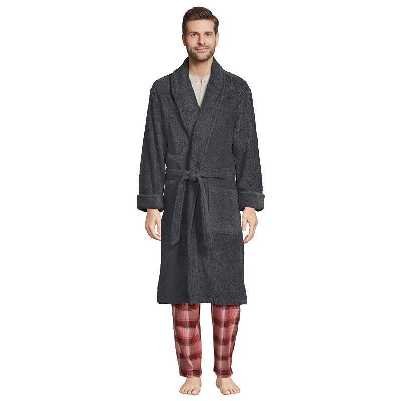 Lands End Mens Calf Length Turkish Terry Robe Product Image