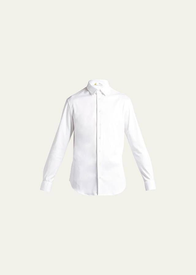 Mens Solid Interlock Sport Shirt Product Image