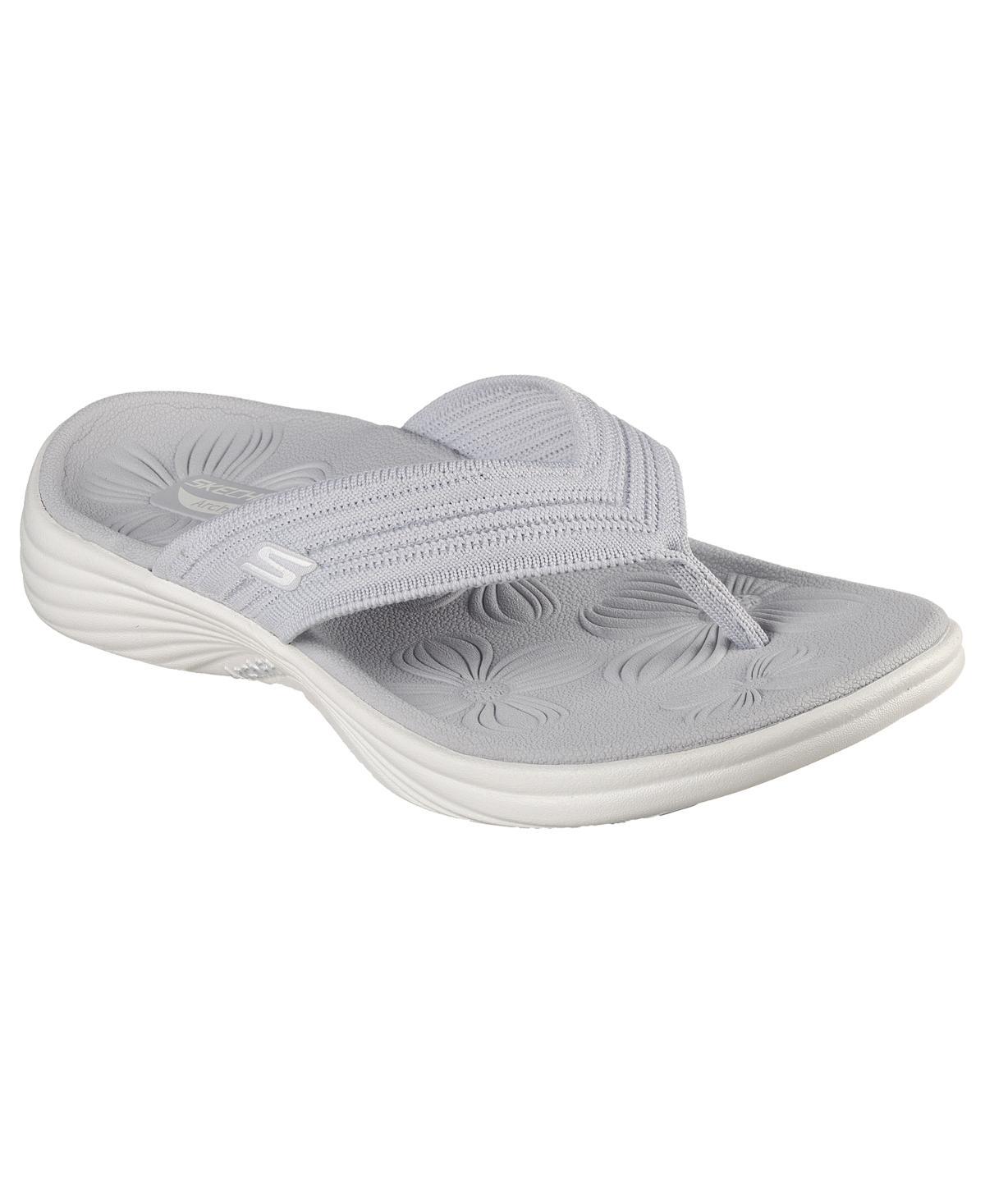 Skechers Womens Go Walk Arch Fit Radiance - Lure Thong Sandals from Finish Line Product Image