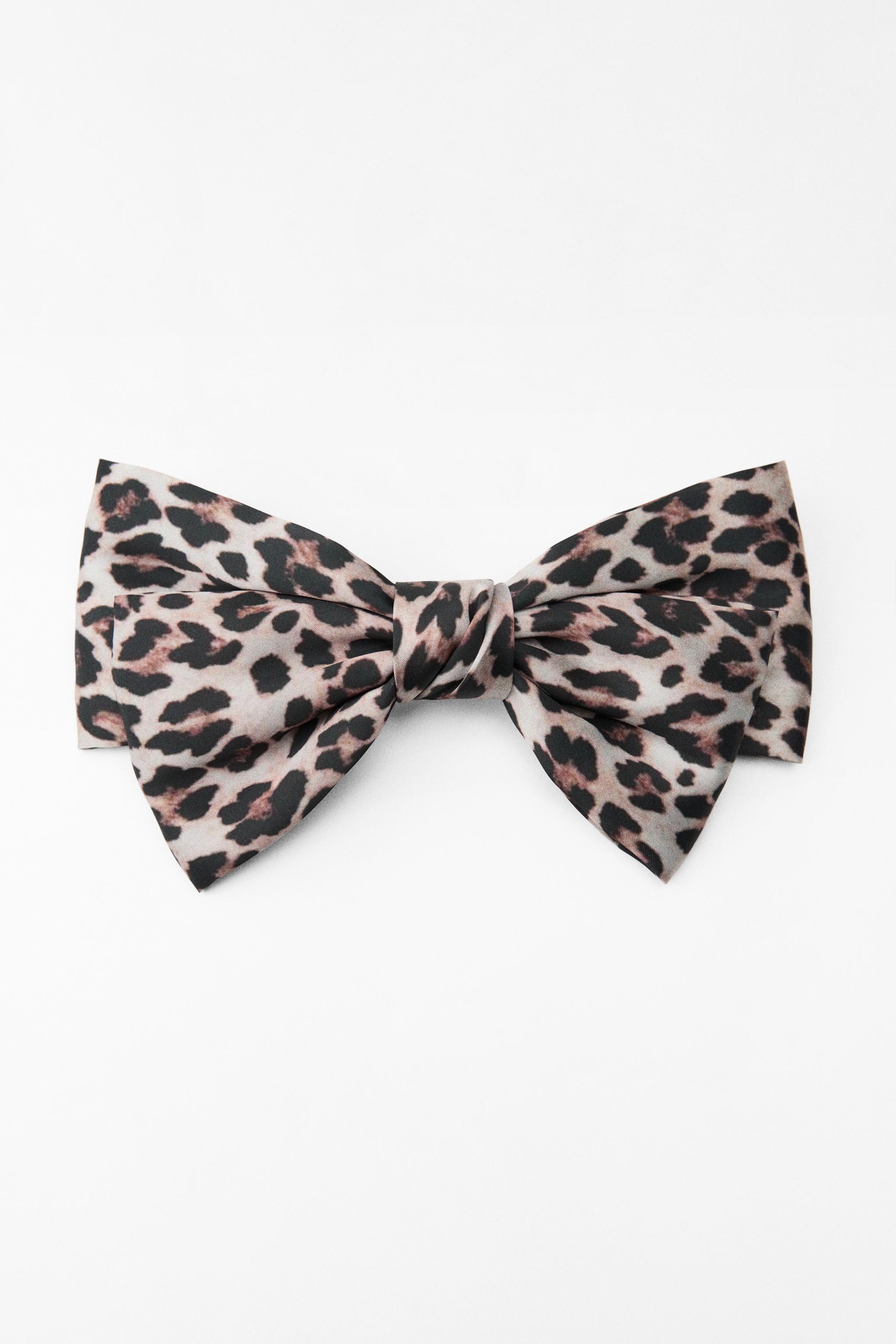 ANIMAL PRINT BOW HAIR CLIP Product Image