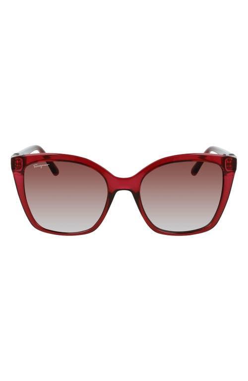 FERRAGAMO Gancini 54mm Rectangular Sunglasses Product Image