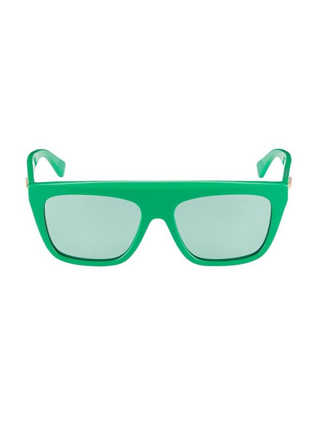 Mens 57MM Flat-Top Mask Sunglasses Product Image