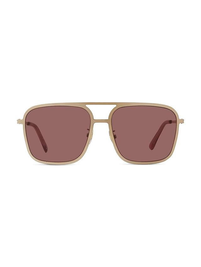 Womens Pilot 57MM Square Sunglasses Product Image