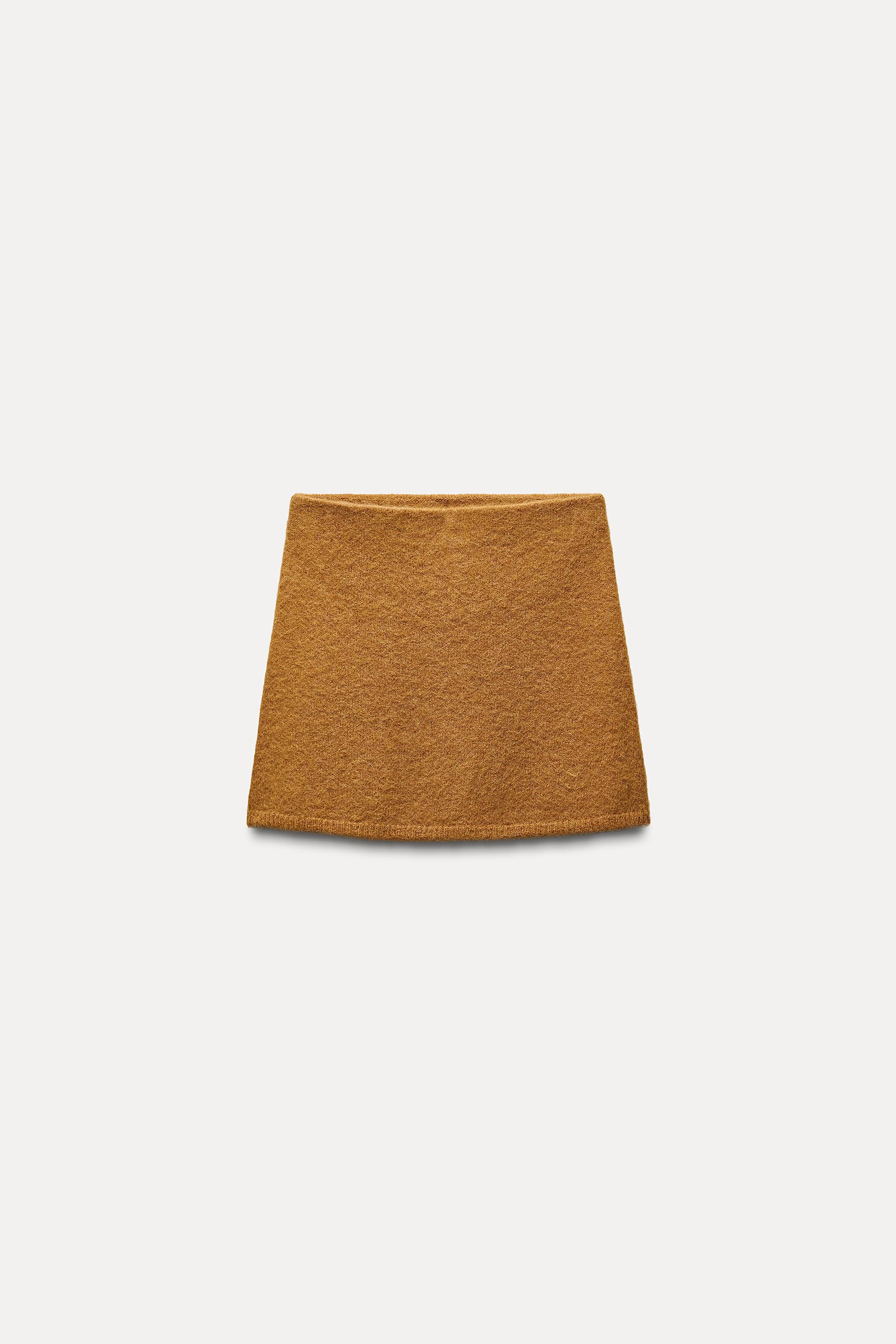 ALPACA AND WOOL BLEND MINI SKIRT Product Image