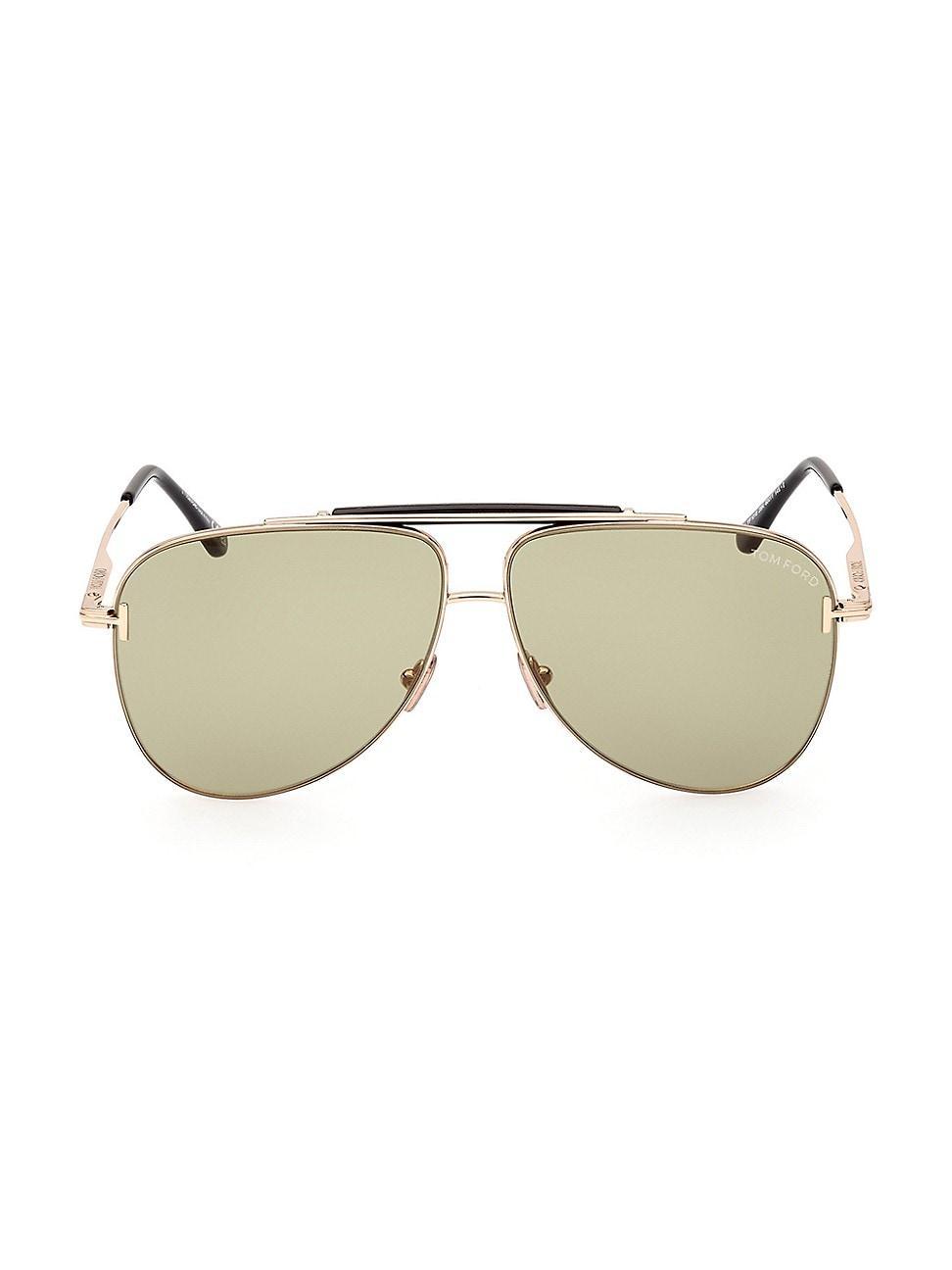 Tom Ford Brady Pilot Sunglasses, 60mm Product Image