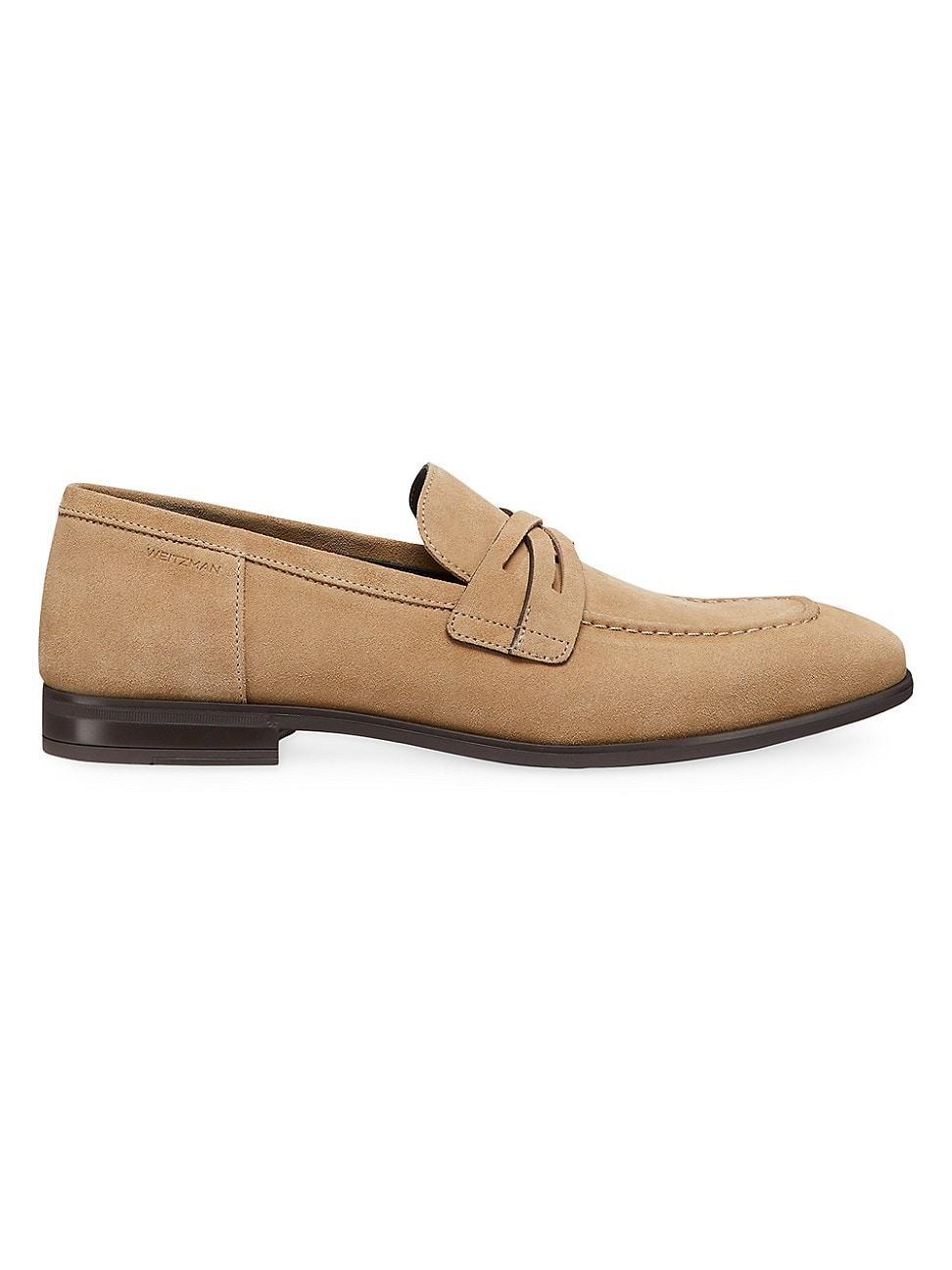 Mens Simon Crisscross Suede Loafers Product Image