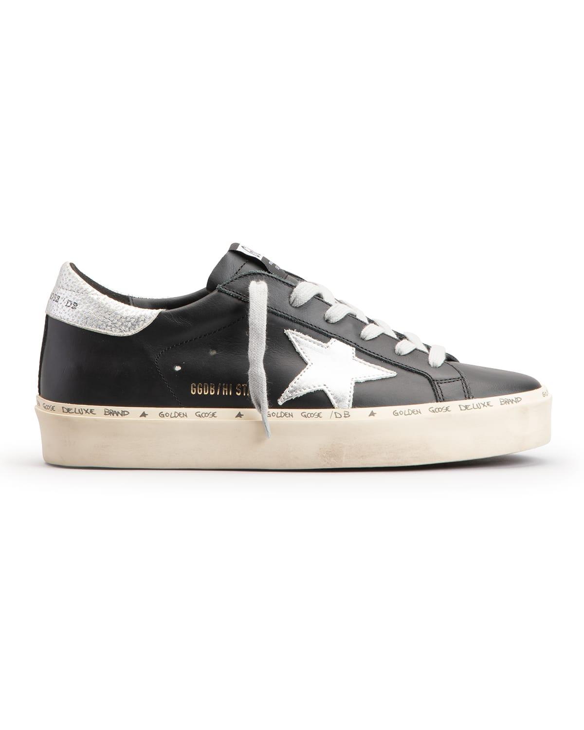 Golden Goose Deluxe Brand Womens Hi Star Leather Sneakers Product Image