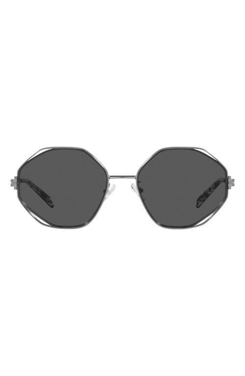 Tory Burch 56mm Irregular Sunglasses Product Image