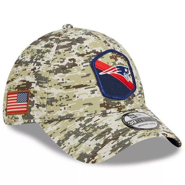 Mens New Era Camo New England Patriots 2023 Salute To Service 39THIRTY Flex Hat Product Image