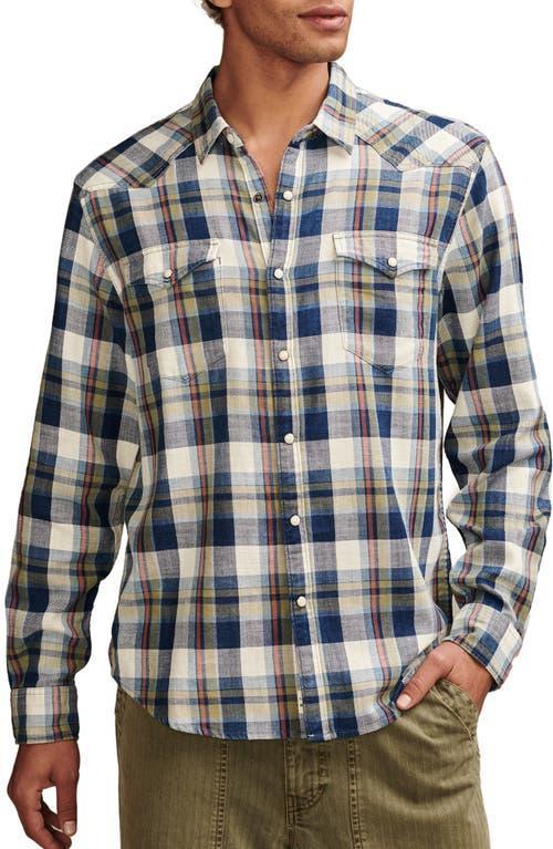 Lucky Brand Plaid Western Shirt Product Image