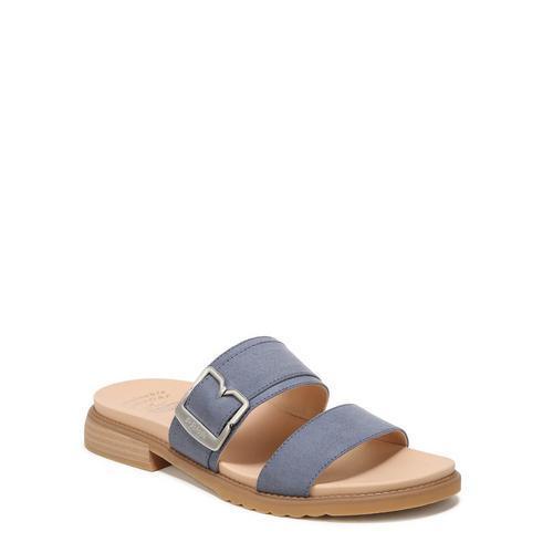 Dr. Scholls Alyssa Womens Slide Sandals Blue Product Image