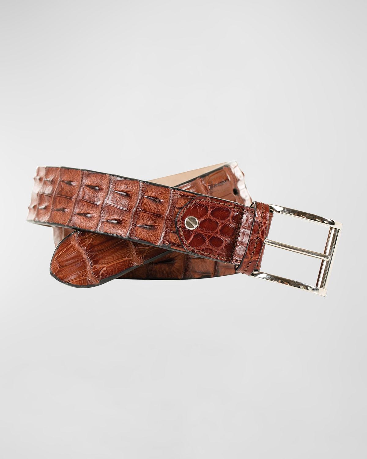 Men's Hornback Crocodile Belt Product Image