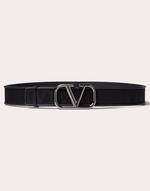 TOILE ICONOGRAPHE BELT IN TECHNICAL FABRIC WITH LEATHER DETAILS Product Image