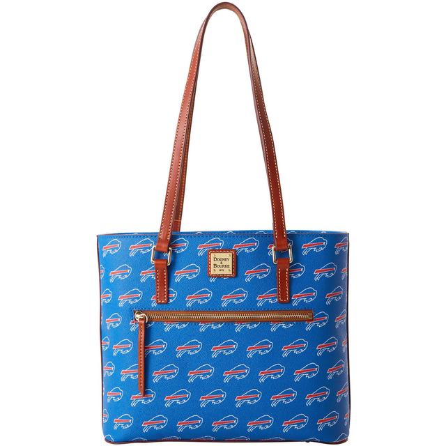 Dooney & Bourke Womens NFL Bills Coated Cotton Shopper Bag in Blue Product Image