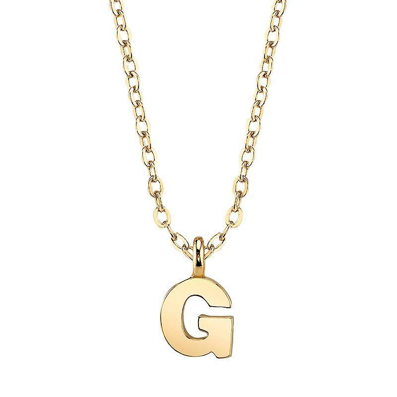 1928 Initial Pendant Necklace, Womens B Product Image