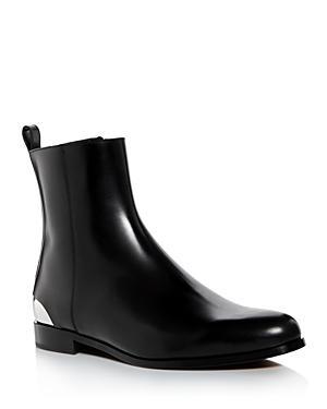 Mens Metal-Heel Leather Ankle Boots Product Image