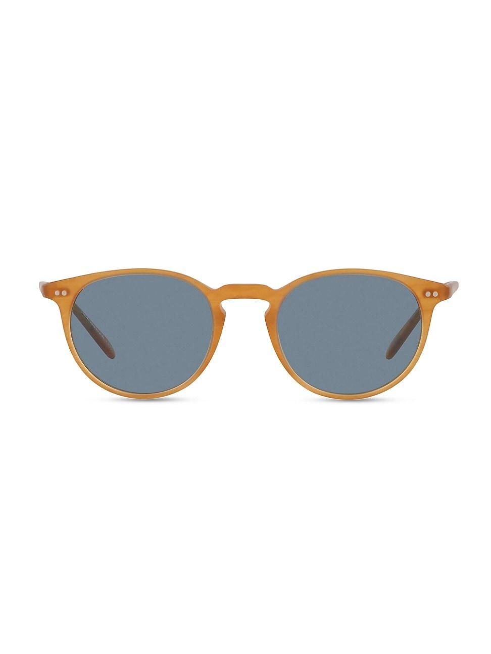 Mens Riley 49MM Round Sunglasses Product Image