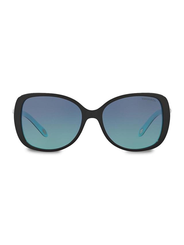 Womens 55MM Rectangular Sunglasses Product Image