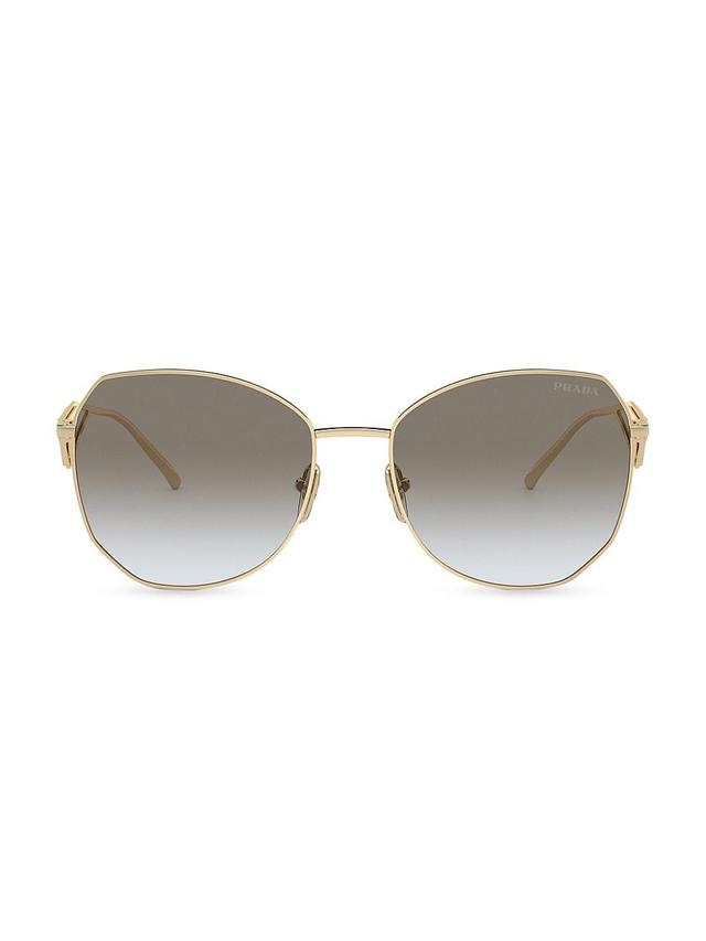 Womens 57MM Geometric Sunglasses Product Image