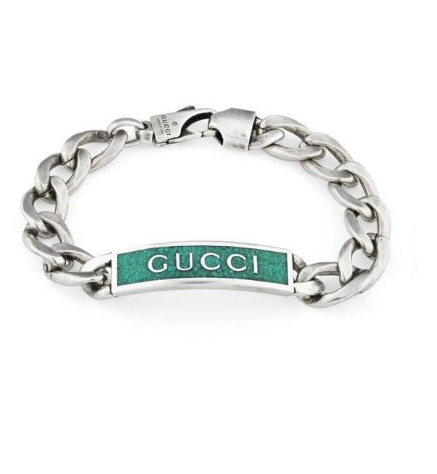 Green Enamel Station Bracelet Product Image