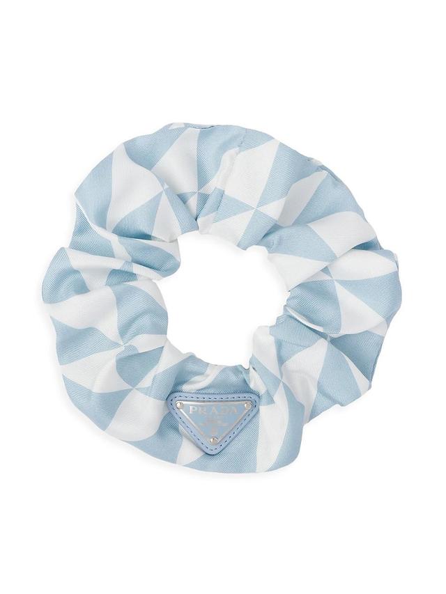 Womens Printed Silk Twill Scrunchie Product Image