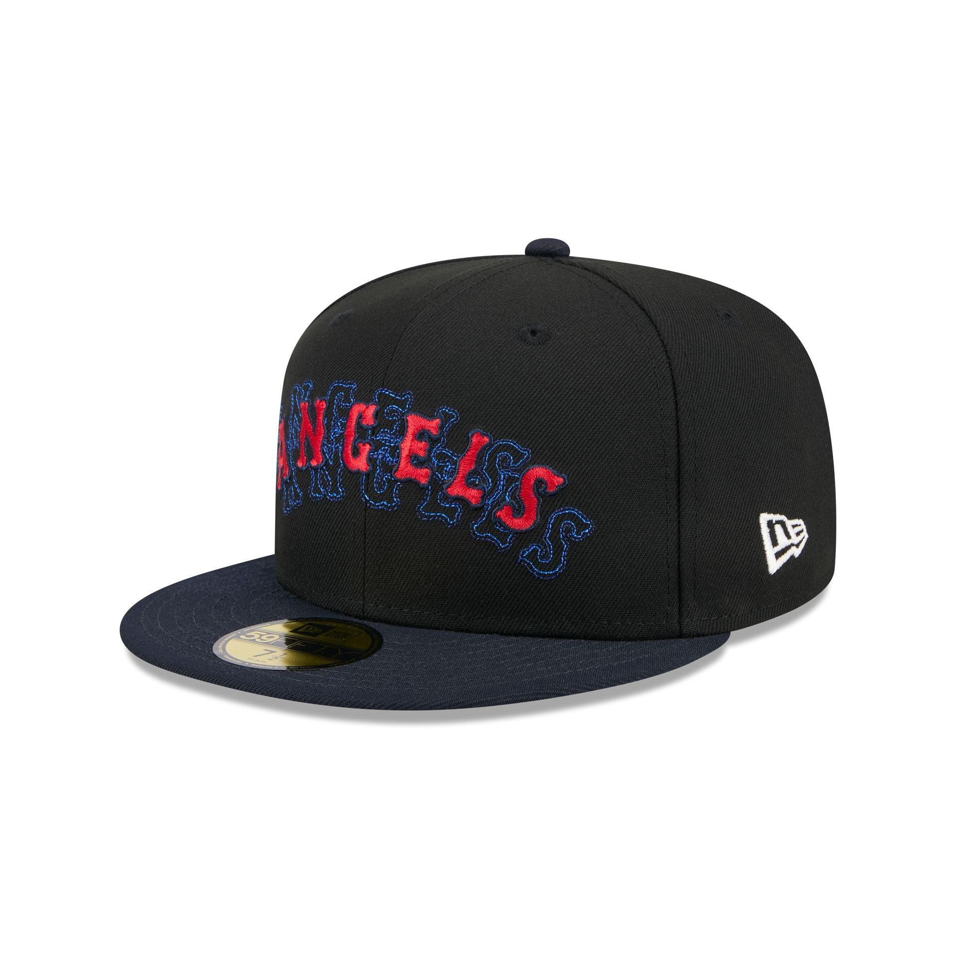 Los Angeles Angels Shadow Stitch 59FIFTY Fitted Hat Male Product Image