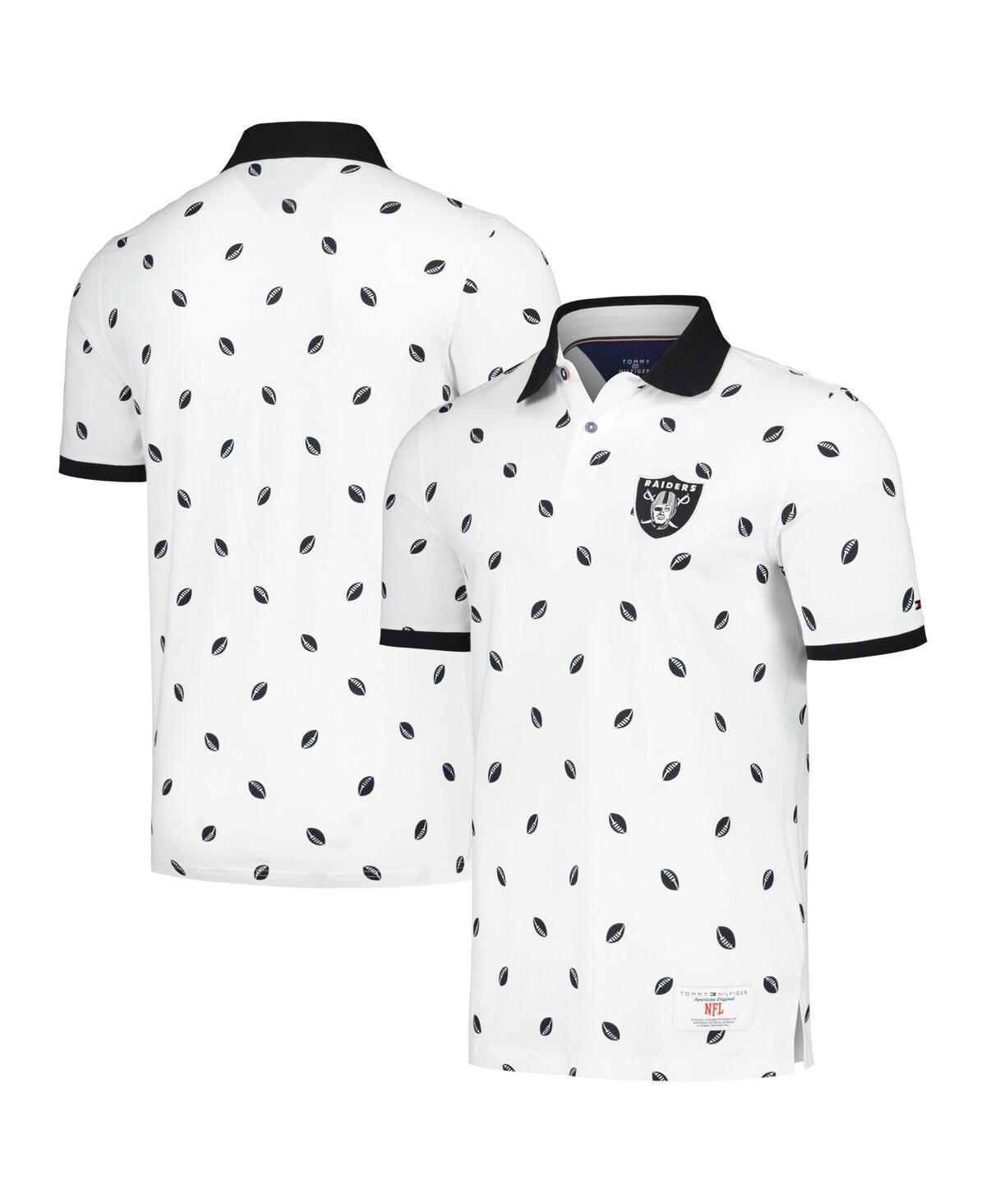 Tommy Hilfiger Mens White Las Vegas Raiders Bryce Pique Polo - White Product Image