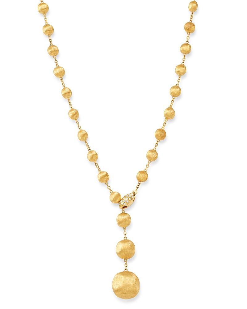 Marco Bicego Africa 18K Gold & Diamond Lariat Necklace Product Image