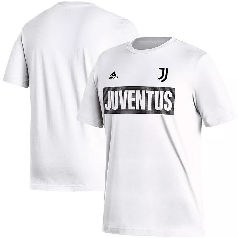 Mens adidas White Juventus Culture Bar T-Shirt Product Image