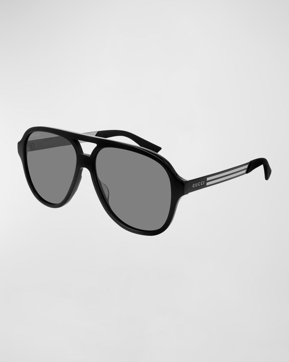 Mens 59MM Aviator Sunglasses Product Image