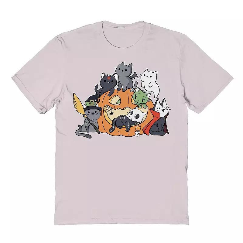 Mens Halloween Kittens Halloween Graphic Tee Product Image