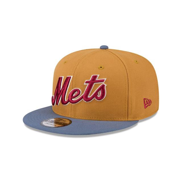 New York Mets Panama Tan 9FIFTY Snapback Hat Male Product Image