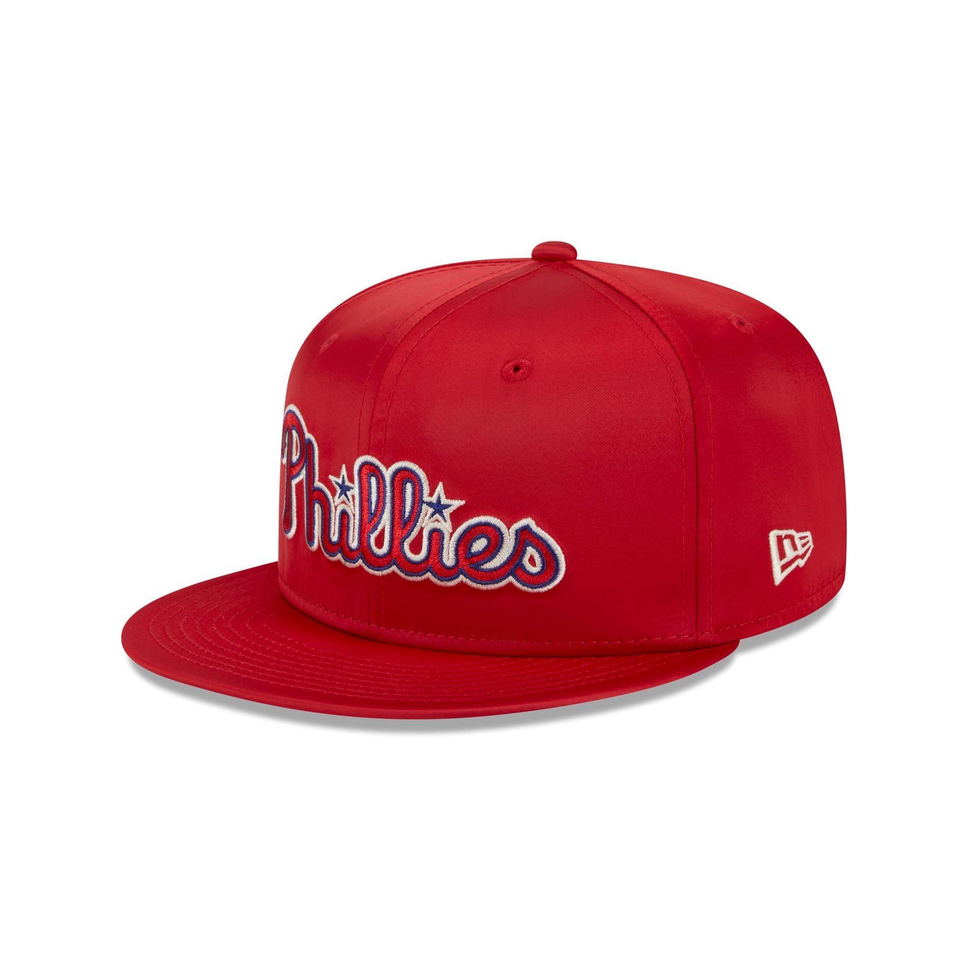 Philadelphia Phillies Satin Script 9FIFTY Snapback Hat Male Product Image