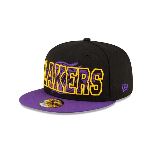 Los Angeles Lakers Splatter 9FIFTY Snapback Hat Male Product Image