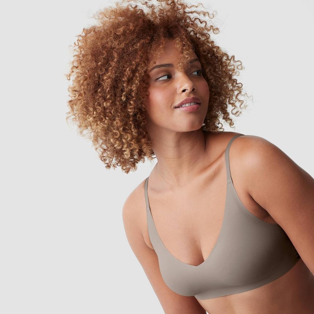 True & Co. True Everybody Womens Adjustable Strap Triangle Bra - Gray L Product Image